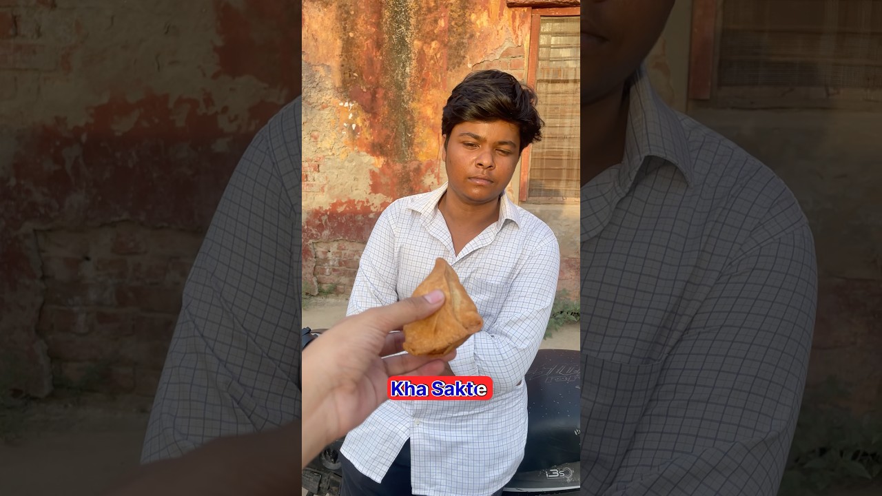 Eating Samosa 2 bites 😱#challenge