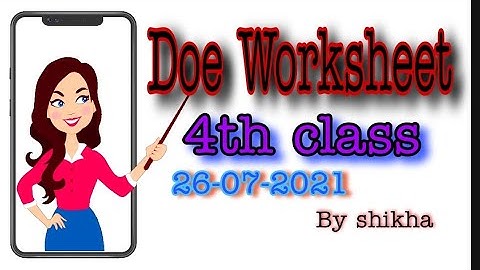 Doe worksheet ||Class 4th||Worksheet no- 30(a), 30(b) || 26-07-2021 || Hindi , EVS || doeworksheet4u
