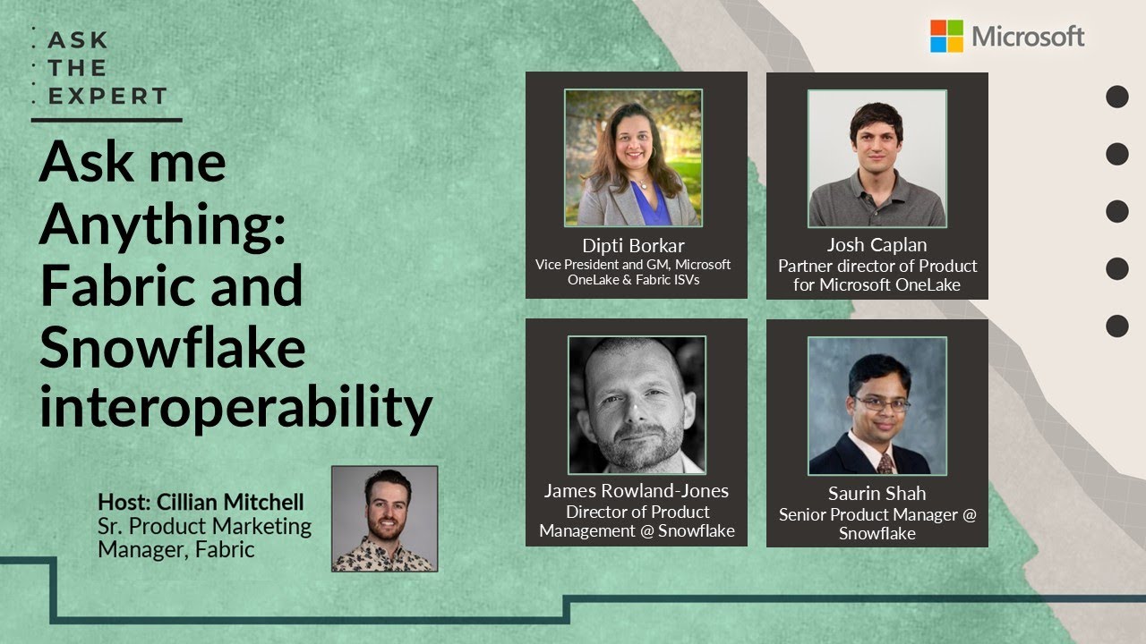 Ask me Anything: Fabric and Snowflake interoperability - YouTube