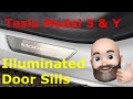 Illuminated Door Sills for the Tesla Model 3 and Model Y by Hansshow!