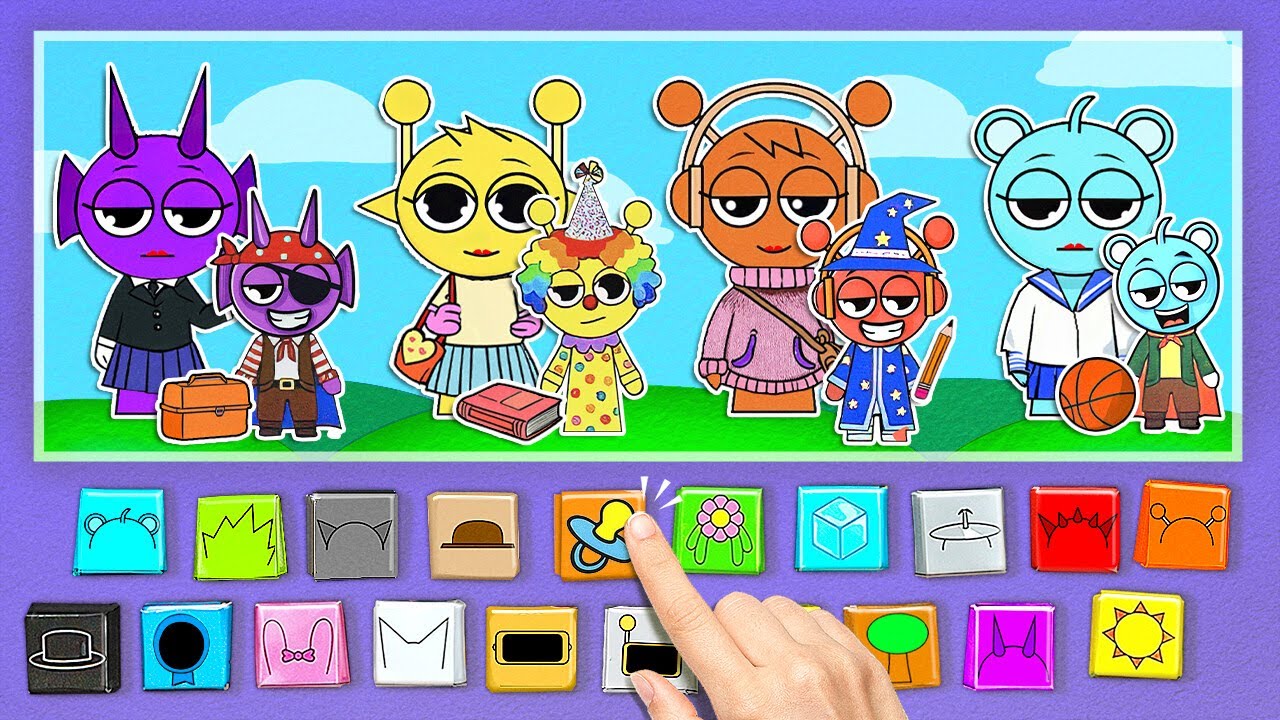 Can You Save the Sprunki Moms? 🧩😱 | Paper Puzzle Rescue Challenge