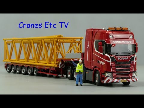 WSI Scania + Nooteboom 6-axle MPX by Cranes Etc TV - YouTube