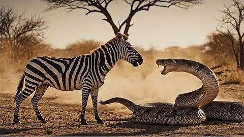 Mother Zebra vs Giant Rattlesnake – True African Wildlife Rescue Story