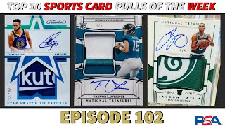 🔥HIGH-END HEAT!🔥 | TOP 10 SPORTS CARD PULLS OF THE WEEK #102