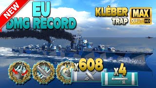 เรือพิฆาต Kléber บันทึกความเสียหายของสหภาพยุโรป - World of Warships