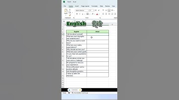 How To Translate English To Hindi In Ms Excel ✓👌/#realshahnawaj #excel #microsoftexcel #shorts