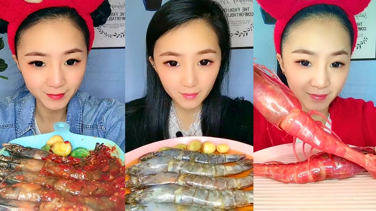 Satisfying Eating Sounds with Colorful ASMR Crunchy Mukbang Compilation 