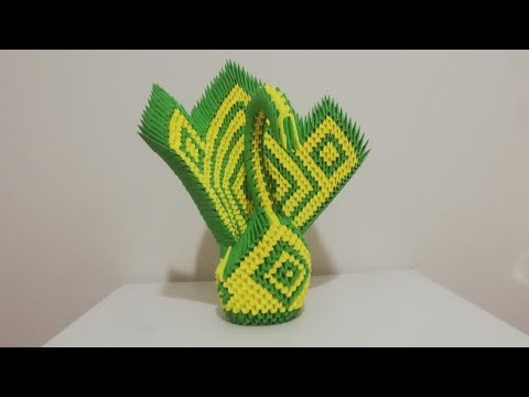 3d origami genis kanatli kuğu