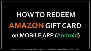 How to Redeem Amazon Gift Card on Mobile App screenshot 5