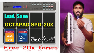 How to Load Save backup Roland spd 20x load one patch and all patches sd card pavithran thadiparthi