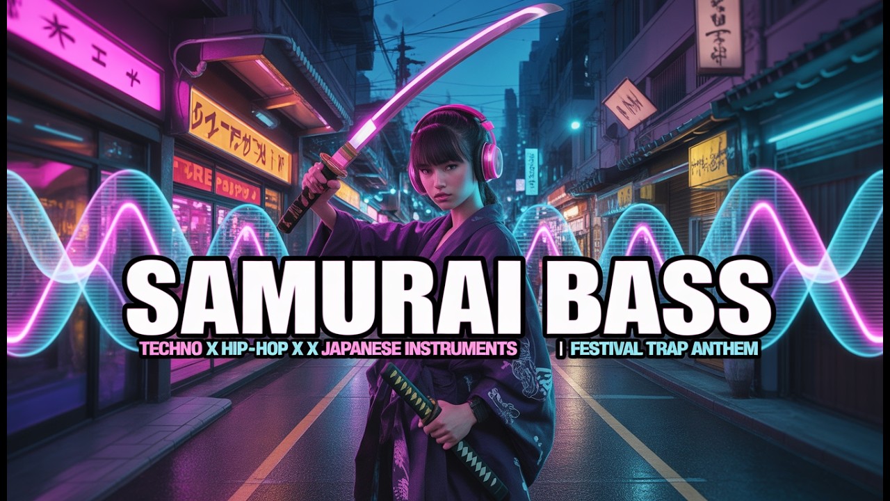 "Samurai Bass: 1 Hour Techno x Hip Hop Fusion with Japanese Instruments | Viral EDM Mix"