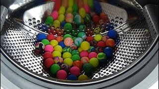 Experiment - test bouncing balls in a washing machine - bouncing ball, in a washer, movie #54