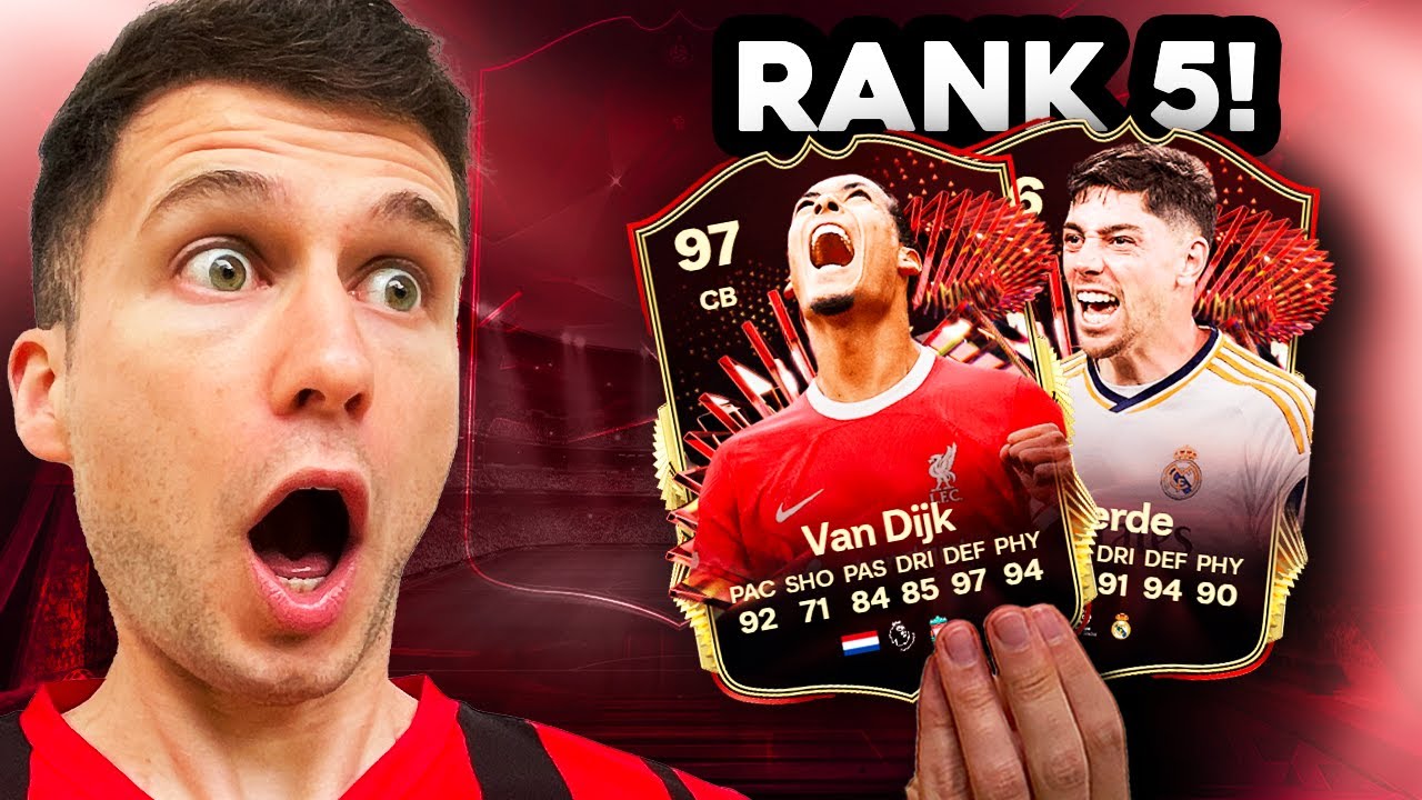 MEU DEUS!! TIREI O VAN DIJK & VALVERDE EM UMA PREMIAÇÃO RANK 5 DA WL 🔥🔥 EA FC 24 ULTIMATE TEAM