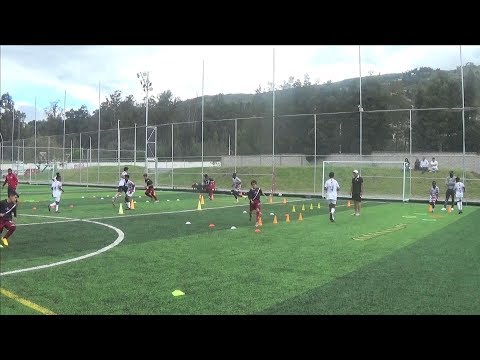 Entrenamiento de Fútbol Juvenil - Coordinación - Espacio reducido - Técnica y Velocidad
