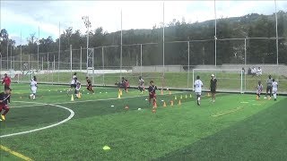 Entrenamiento de Fútbol Juvenil - Coordinación - Espacio reducido - Técnica y Velocidad