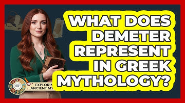 What Does Demeter Represent In Greek Mythology?