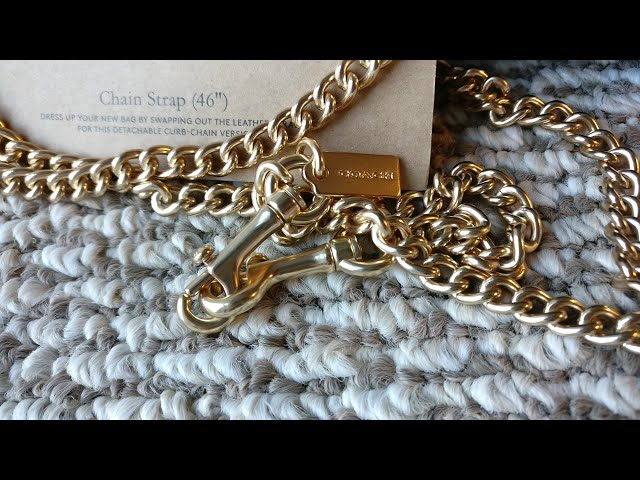 Coach, Other, Detachable Gold Chain Strap 46 Coach