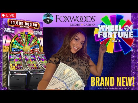 LIVE! Tomorrow 7:30 At Foxwoods! Playing NEW IGT SLOT Wheel of Fortune Cash Link!