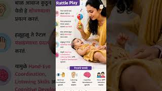 Rattle Play for Babies| Brain Development Activity| 4–5 Month Baby | Baby Development Tips#cutebaby
