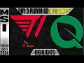 T1 vs fly highlights all games  msi 2024 play ins round 2 day 3  t1 vs flyquest