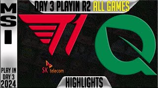 T1 vs FLY Highlights ALL GAMES | MSI 2024 Play Ins Round 2 Day 3 | T1 vs FlyQuest