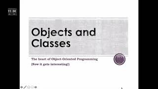 Objects and Classes