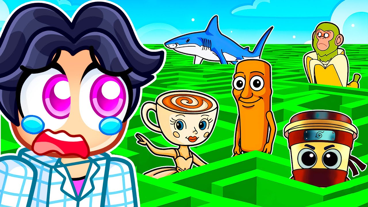 I Cheated In A 100 Player BRAINROT MAZE Race With MY FRIENDS... (Kpop Demon Hunters)