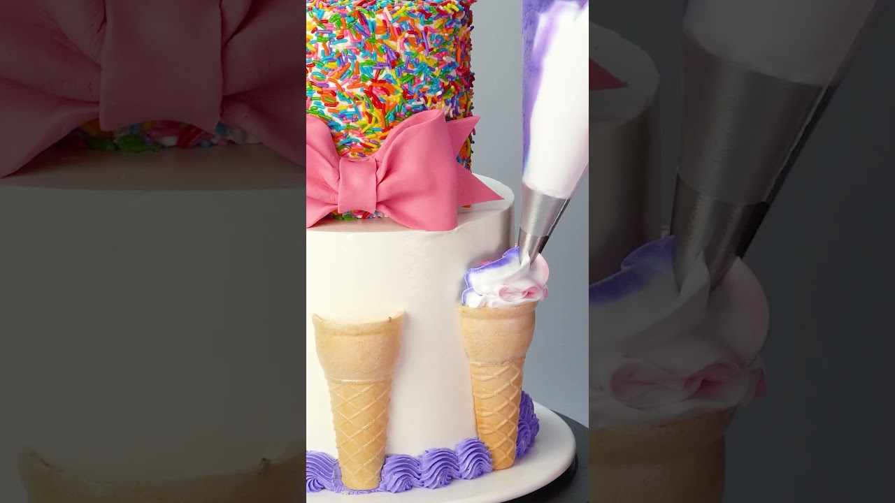 The Ultimate Ice Cream Cake Explosion – So Colorful & Fun! 🍦🎉 