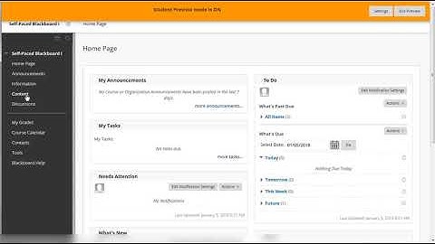 Creating Your Course - Student Preview