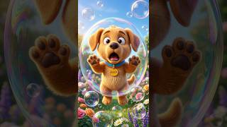 🫧 Buddy Got TRAPPED Inside a Giant Bubble! 😱🐶 #shorts