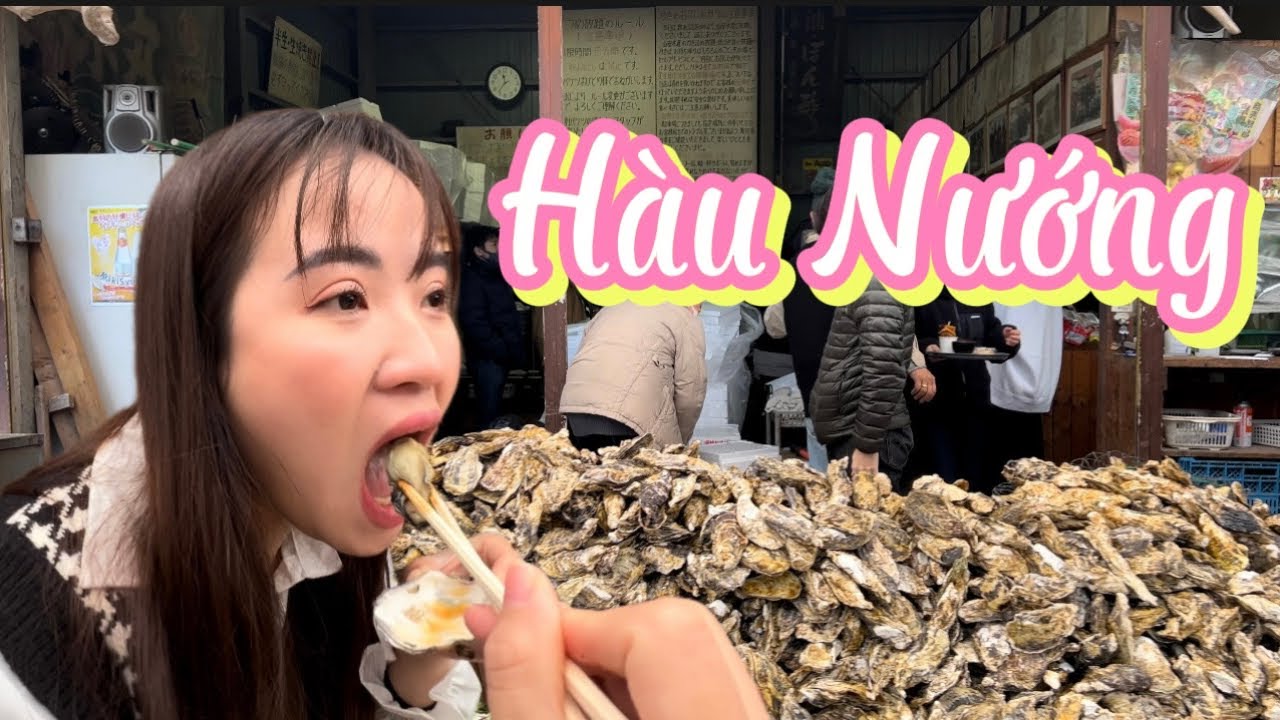 Hàu nướng buffe ở Nhật/ 牡蠣食べ放題 - YouTube