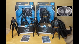 McFarlane Dark Knight CATWOMAN & BATMAN HONG KONG SKY DIVE PLATINUM Edition Figure! DC Multiverse