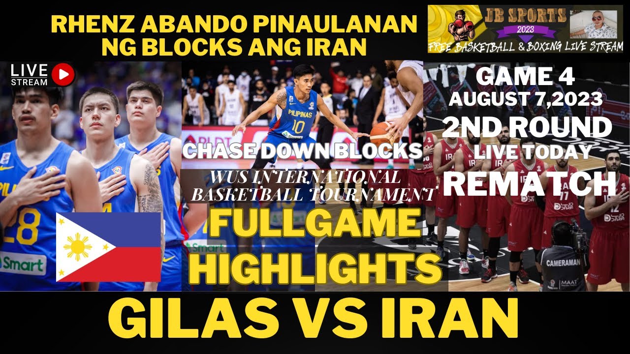 GILAS VS IRAN REMATCH RHENZ ABANDO NAG PAULAN NG BLOCKS SA IRAN