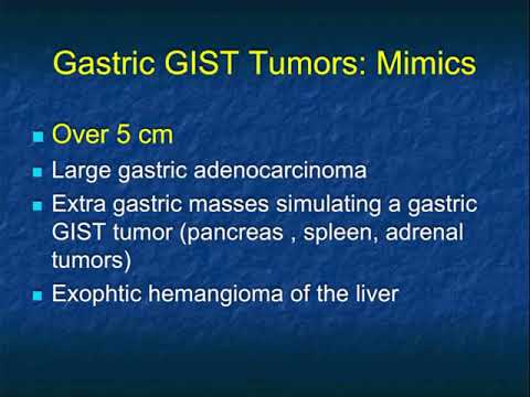Gastric GIST Tumors: Pearls and Pitfalls - Part 1