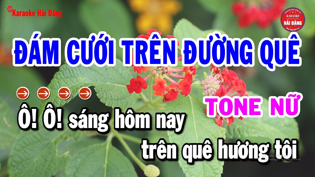 Karaoke Đám Cưới Trên Đường Quê Nhạc Sống Tone Nữ Mới Nhất 2026 | Hải Đăng