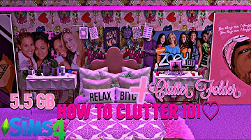 HOW TO CLUTTER 101✨|BRATZ TYPE ROOM|Sims 4❤