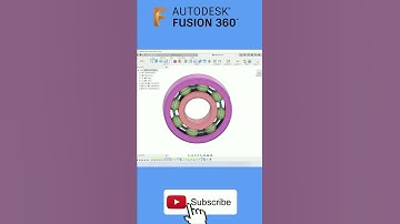 Autodesk Fusion 360 | 3D Modeling and Animation | Ball Bearing | #shorts
