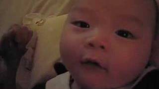 Enjoy kisses of mommy