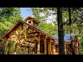 This is Dangerous! Roof Framing and Sheet Metal Roofing my Off Grid Outdoor Kitchen Alone