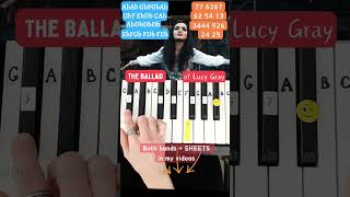 The Ballad of Lucy Gray  #howtoplay #piano #pianotutorial