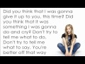 Avril Lavigne - Don't Tell me [Lyrics/Letra]