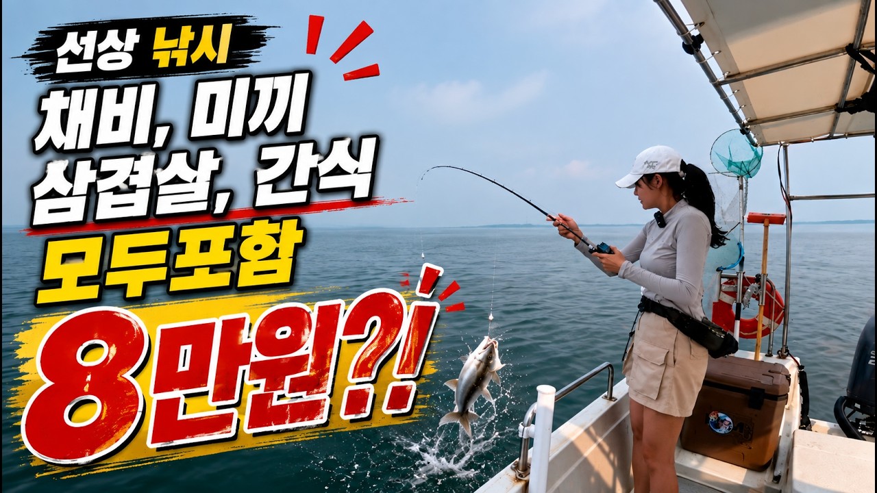 서울 근교에 이런 배낚시가? 빈몸으로 8만원에 농어까지 잡았습니다