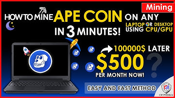 How To Mine ApeCoin - Easily Mine Ape Coin On Any Computer or Laptop | APE