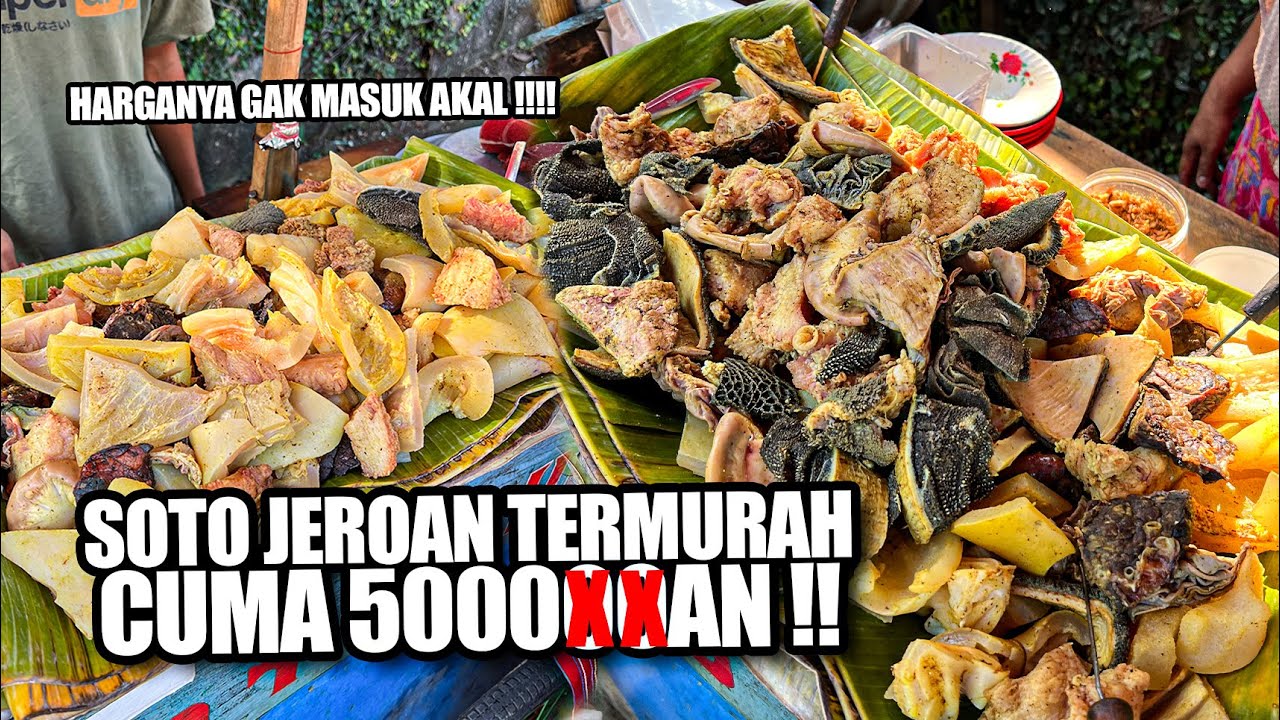 SOTO KUNING GEROBAKAN CUMA 5 RIBU PEMBELI ANTRI SAMPE NYOMOT SENDIRI !!