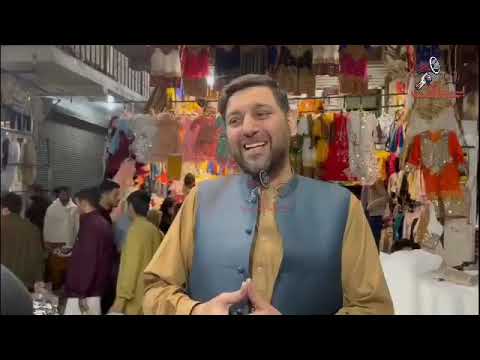 غفورمارکیٹ چارسدہ میں رش