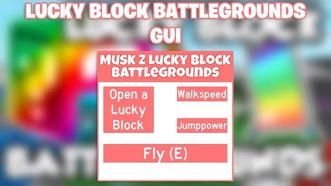 NEW Lucky Blocks Battlegrounds Script - (ROBLOX)