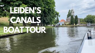 A BOAT TOUR THROUGH LEIDEN, THE NETHERLANDS (with relaxing music)