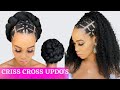 🔥EASY RUBBER BAND HAIRSTYLE ON 4C NATURAL  HAIR / CRISS CROSS METHOD / Protective Style / Tupo1