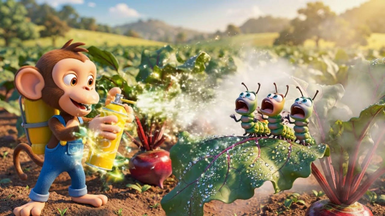 Protecting the Garden – Baby Monkey’s Mission Against the Pests | Kids Storytime