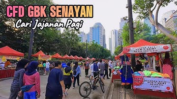 JAJANAN PAGI DI CAR FREE DAY (CFD) GBK SENAYAN JAKARTA